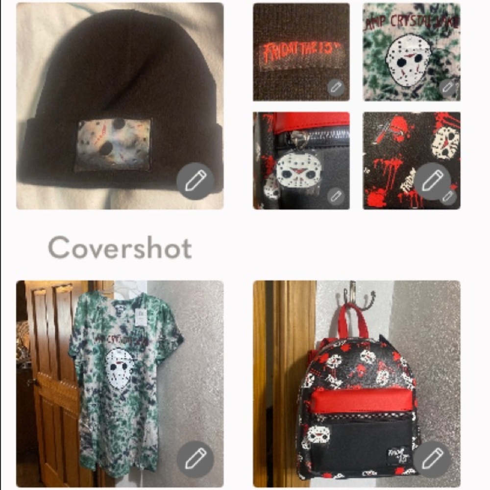 Friday the 13th T-shirt/dress 3X & Stretch hat & bag🔪🩸